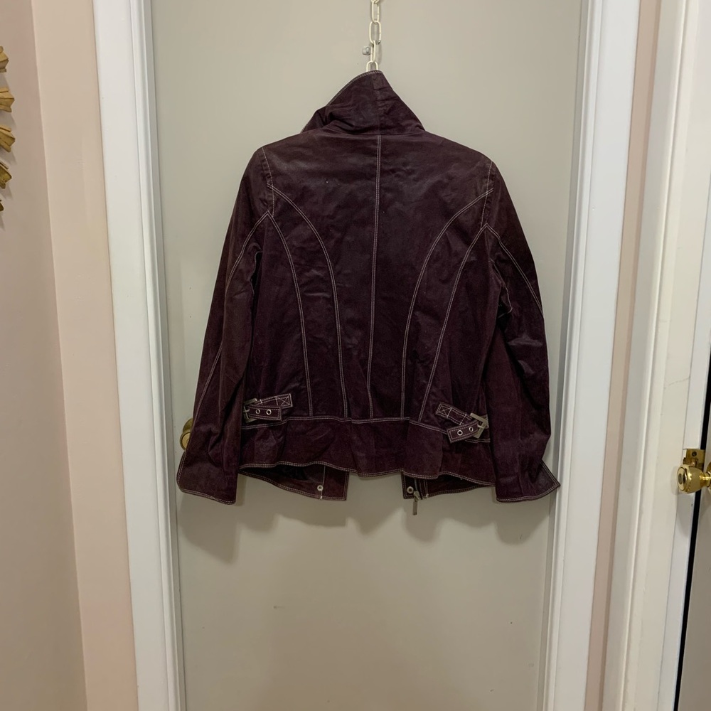 Bradley Bayou Burgundy Jacket with Snap Front - Picture 5 of 7
